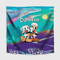 Скатерть для стола Cuphead чашечка кофе, цвет: 3D-принт