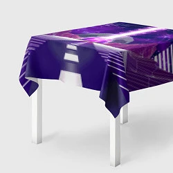 Скатерть для стола Vaporwave Neon Space, цвет: 3D-принт — фото 2
