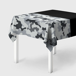 Скатерть для стола Полукамуфляж Тёмно-Серый, цвет: 3D-принт — фото 2