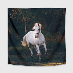 Скатерть для стола Скачущая белая лошадь, цвет: 3D-принт