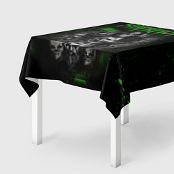 Скатерть для стола Slipknot green, цвет: 3D-принт — фото 2