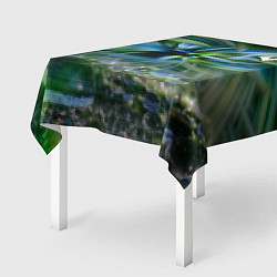 Скатерть для стола Манитные поля - абстракция, цвет: 3D-принт — фото 2