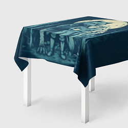 Скатерть для стола Старик с волком, цвет: 3D-принт — фото 2