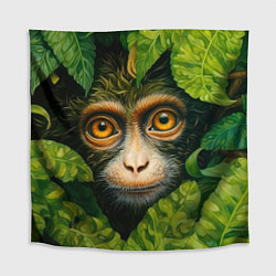 Скатерть для стола Обезьянка в джунгли, цвет: 3D-принт