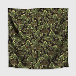 Скатерть для стола Магические грибы - камуфляж, цвет: 3D-принт