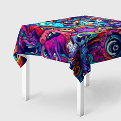 Скатерть для стола Кислотные монстры, цвет: 3D-принт — фото 2