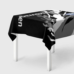 Скатерть для стола Фольцваген - белый камуфляж, цвет: 3D-принт — фото 2