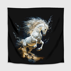 Скатерть для стола Конь Белая молния, цвет: 3D-принт