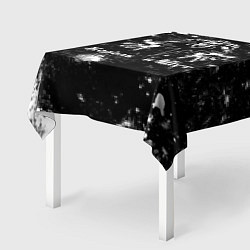 Скатерть для стола Король и шут - черно-белый, цвет: 3D-принт — фото 2