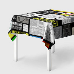 Скатерть для стола Инженерные знаки, цвет: 3D-принт — фото 2