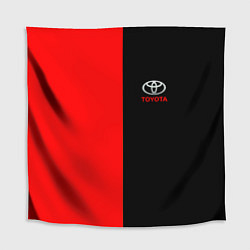 Скатерть для стола Toyota car красно чёрный, цвет: 3D-принт