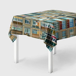 Скатерть для стола Панельный дом, цвет: 3D-принт — фото 2