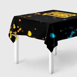 Скатерть для стола PUBG огненное лого, цвет: 3D-принт — фото 2