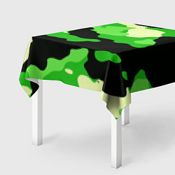 Скатерть для стола Зелёный камуфляж текстура, цвет: 3D-принт — фото 2
