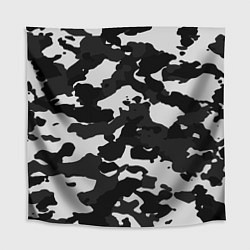 Скатерть для стола Камуфляж серый, цвет: 3D-принт