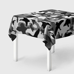 Скатерть для стола Камуфляж птицы чёрный, цвет: 3D-принт — фото 2