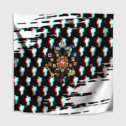 Скатерть для стола Имперская Россия будущего глитч, цвет: 3D-принт