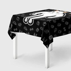 Скатерть для стола Качок кот, цвет: 3D-принт — фото 2