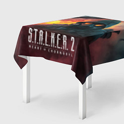 Скатерть для стола Stalker 2 горящий завод, цвет: 3D-принт — фото 2