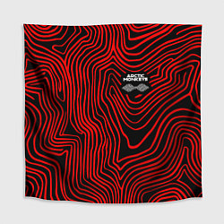 Скатерть для стола Arctic Monkeys - красные линии, цвет: 3D-принт