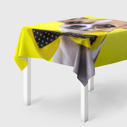 Скатерть для стола Чихуахуа с бабочкой, цвет: 3D-принт — фото 2