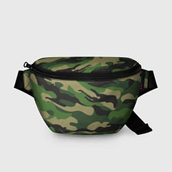 Поясная сумка Камуфляж: хаки/зеленый, цвет: 3D-принт