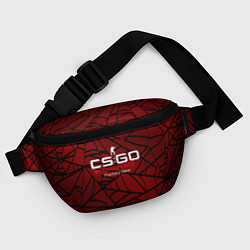 Поясная сумка Cs:go - Crimson Web Style Factory New Кровавая пау, цвет: 3D-принт — фото 2