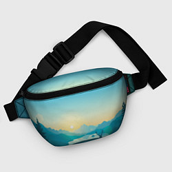 Поясная сумка Олень у озера, цвет: 3D-принт — фото 2