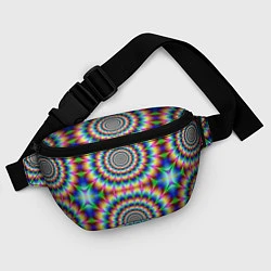 Поясная сумка Grazy fractal, цвет: 3D-принт — фото 2