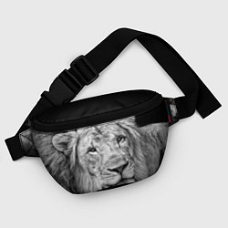 Поясная сумка Милый лев цвета 3D-принт — фото 2