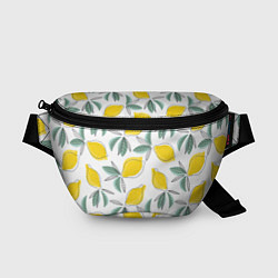 Поясная сумка Лимончики, цвет: 3D-принт