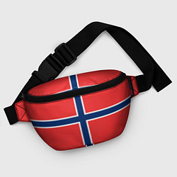 Поясная сумка Флаг Норвегии, цвет: 3D-принт — фото 2