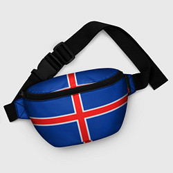 Поясная сумка Флаг Исландии, цвет: 3D-принт — фото 2