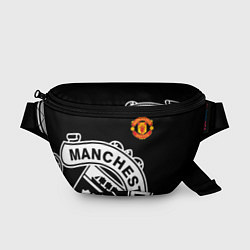 Поясная сумка Man United: Black Collection, цвет: 3D-принт