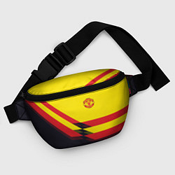 Поясная сумка Man United FC: Yellow style, цвет: 3D-принт — фото 2