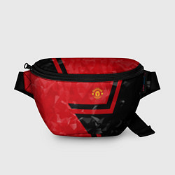 Поясная сумка FCMU: Red & Black Star, цвет: 3D-принт