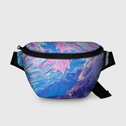 Поясная сумка Tie-Dye Blue & Violet, цвет: 3D-принт