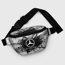 Поясная сумка Mercedes-Benz: Black Spray, цвет: 3D-принт — фото 2