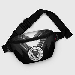 Поясная сумка FC Leicester City: Black Style, цвет: 3D-принт — фото 2