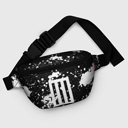 Поясная сумка Paramore: Black & White, цвет: 3D-принт — фото 2