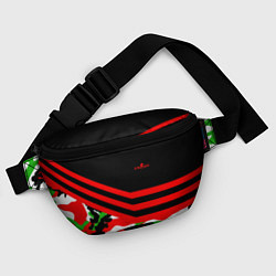 Поясная сумка CS:GO Red Camo, цвет: 3D-принт — фото 2