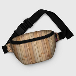 Поясная сумка Деревянная обшивка, цвет: 3D-принт — фото 2