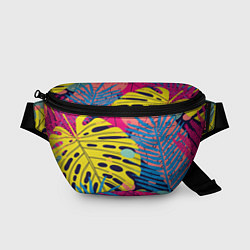 Поясная сумка Тропическая мода, цвет: 3D-принт