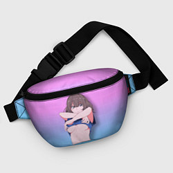 Поясная сумка Ahegao Girl, цвет: 3D-принт — фото 2