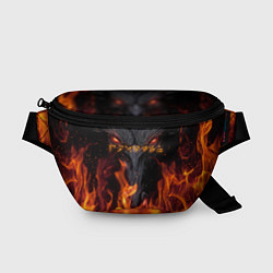 Поясная сумка TES: Flame Wolf, цвет: 3D-принт