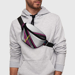 Поясная сумка Cyberpunk 2077: Violet Style, цвет: 3D-принт — фото 2