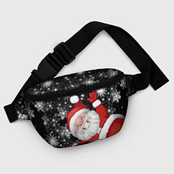 Поясная сумка Веселый Санта, цвет: 3D-принт — фото 2