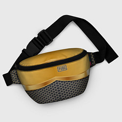 Поясная сумка PUBG: Gold Shield, цвет: 3D-принт — фото 2