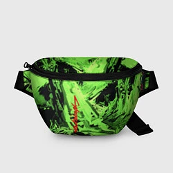 Поясная сумка Cyberpunk 2077: Green Breaks, цвет: 3D-принт