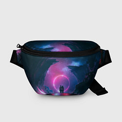 Поясная сумка Любовь в космосе, цвет: 3D-принт